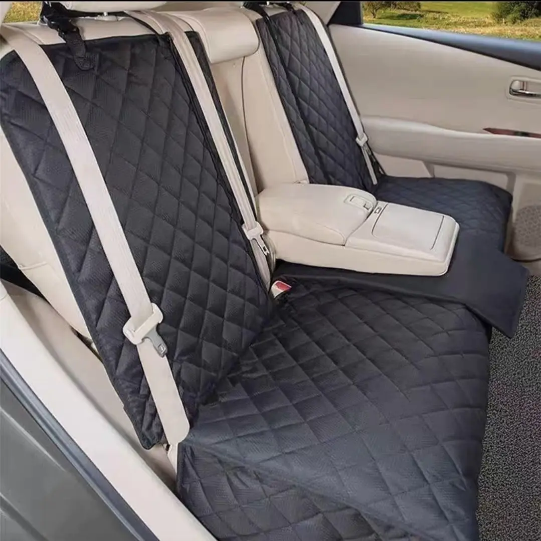S155afd83bb2c481bb3472a78b332246ad.webp Dog Car Seat Cover Pet Travel Carrier Mattress Waterproof Dog Car Seat Protector With Middle Seat Armrest For Dogs - Image 1