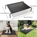 BRIEFNESS Waterproof Elevated Dog Bed with Non-Slip Feet, Breathable Mesh Washable Indoor/Outdoor Pet Sofa Bed for Camping Cats - Image 9
