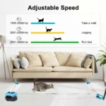Cat Toys Automatic/Remote Control Cat Toy Interactive Cat Toy Cat Treadmill Adjustable Speed Simulated Cat Hunting Toy - Image 2