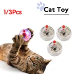 3/1Pcs Cat Motion Light Up Interactive Flash Ball Ghost Small Battery Powered Paranormal Equipment Portable LED Gift Pet Toys - Image 3