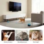 Cat Toys Automatic/Remote Control Cat Toy Interactive Cat Toy Cat Treadmill Adjustable Speed Simulated Cat Hunting Toy - Image 4