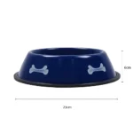 Stainless Steel Pet Feeding Bowl with Non-Slip Rubber Base, Durable Food and Water Bowl for Dogs and Cats - Image 2