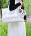 Breathable mesh pet shoulder carrier in black and white