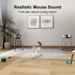 Cat Toys Automatic/Remote Control Cat Toy Interactive Cat Toy Cat Treadmill Adjustable Speed Simulated Cat Hunting Toy - Image 6