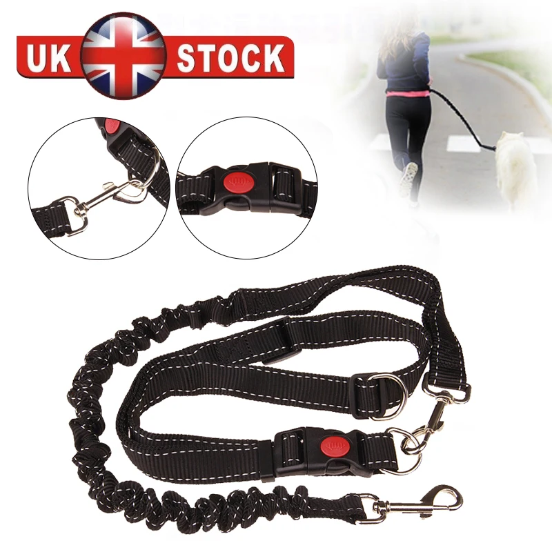 S580cd1136255446f895ee29eaade6c0bu.webp Hands Free Dog Walking Belt Pet Running Lead Waist Belt Jogging Hiking Coupler - Image 1