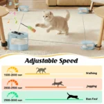 Cat Toys Automatic/Remote Control Cat Toy Interactive Cat Toy Cat Treadmill Adjustable Speed Simulated Cat Hunting Toy - Image 2