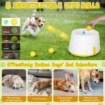 Next-Gen Automatic Dog Ball Launcher,Interactive Dog Tennis Ball thrower With 5 ETPU balls-Non-Toxic, Interactive Dog Toy - Image 4