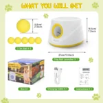 Next-Gen Automatic Dog Ball Launcher,Interactive Dog Tennis Ball thrower With 5 ETPU balls-Non-Toxic, Interactive Dog Toy - Image 6