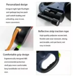 360Â° Retractable Lead Leash Double Tangle Pet Dog Training Lead 3M for 2 Dog UK - Image 3