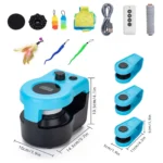 Cat Toys Automatic/Remote Control Cat Toy Interactive Cat Toy Cat Treadmill Adjustable Speed Simulated Cat Hunting Toy - Image 7