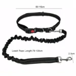 Hands Free Dog Walking Belt Pet Running Lead Waist Belt Jogging Hiking Coupler - Image 5