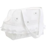 Lightweight Breathable Pet Shoulder Bag Summer Mesh Carrier for Small Pets Fashion Ruffled Mesh Pet Tote Bag - Image 5