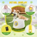 Next-Gen Automatic Dog Ball Launcher,Interactive Dog Tennis Ball thrower With 5 ETPU balls-Non-Toxic, Interactive Dog Toy - Image 5