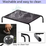BRIEFNESS Waterproof Elevated Dog Bed with Non-Slip Feet, Breathable Mesh Washable Indoor/Outdoor Pet Sofa Bed for Camping Cats - Image 4