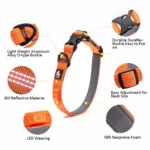 Reflective Padded Dog Collar - Image 3