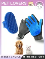 Pet Grooming Glove and Bath Brush Set