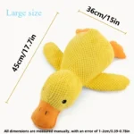 Squeaky Yellow Duck Dog Toy - Image 4
