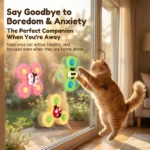 Suction Cup Cat Windmill Toy