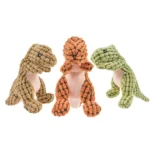 Plush Dinosaur Dog Chew Toy - Image 3