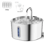 Stainless Steel Cat Water Fountain - Image 8