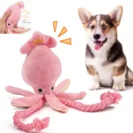 Squeaky Octopus Rope Toy