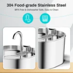 Stainless Steel Cat Water Fountain - Image 3