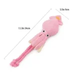 Squeaky Octopus Rope Toy - Image 3
