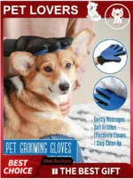 Pet Grooming Glove and Bath Brush Set - Image 5