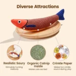 Catnip Fish Chew Toy - Image 3