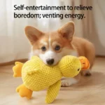 Squeaky Yellow Duck Dog Toy