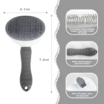 Easy Clean Dog Grooming Brush - Image 4